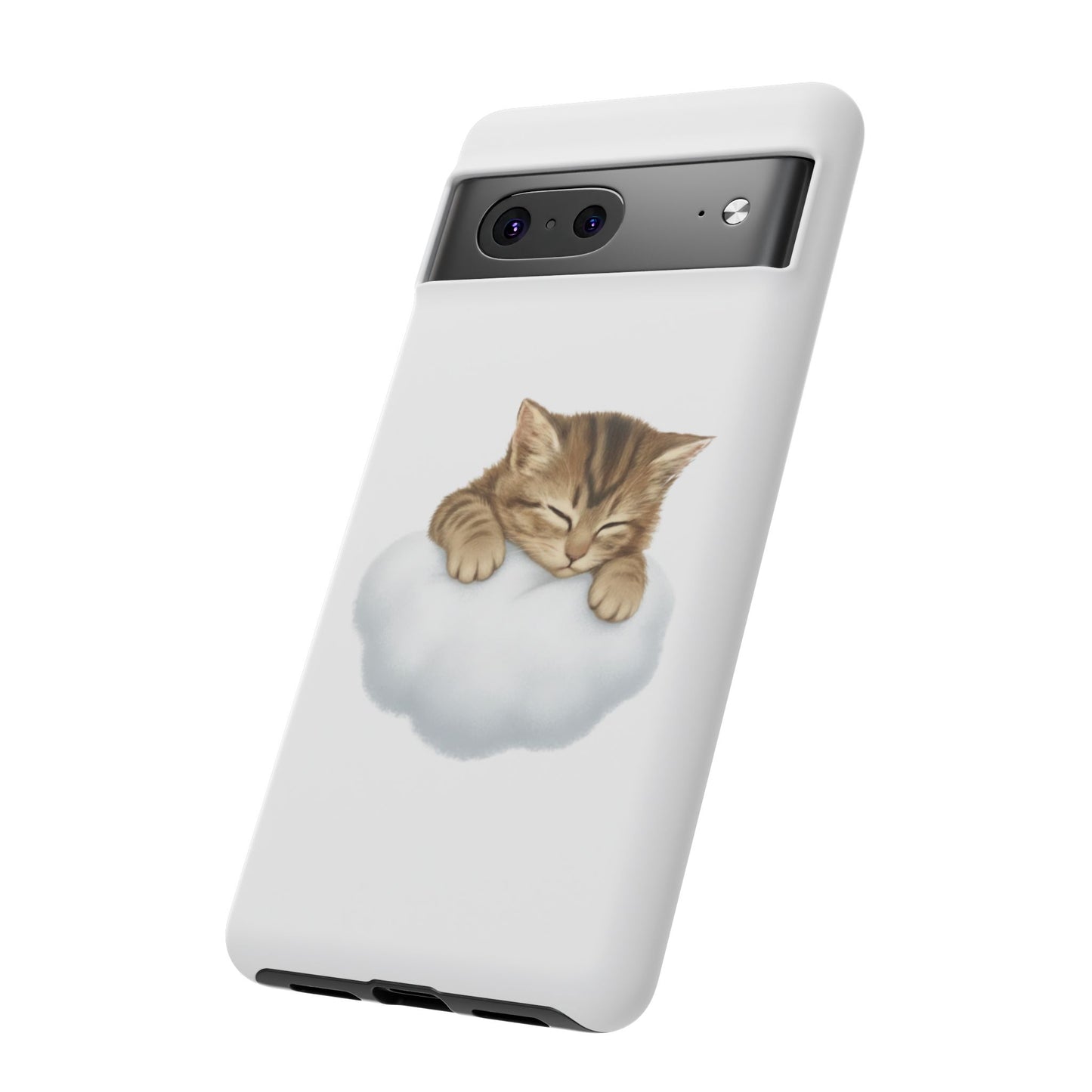 Kitten on Clouds Tough Phone Case | Shockproof Protective Phone Case
