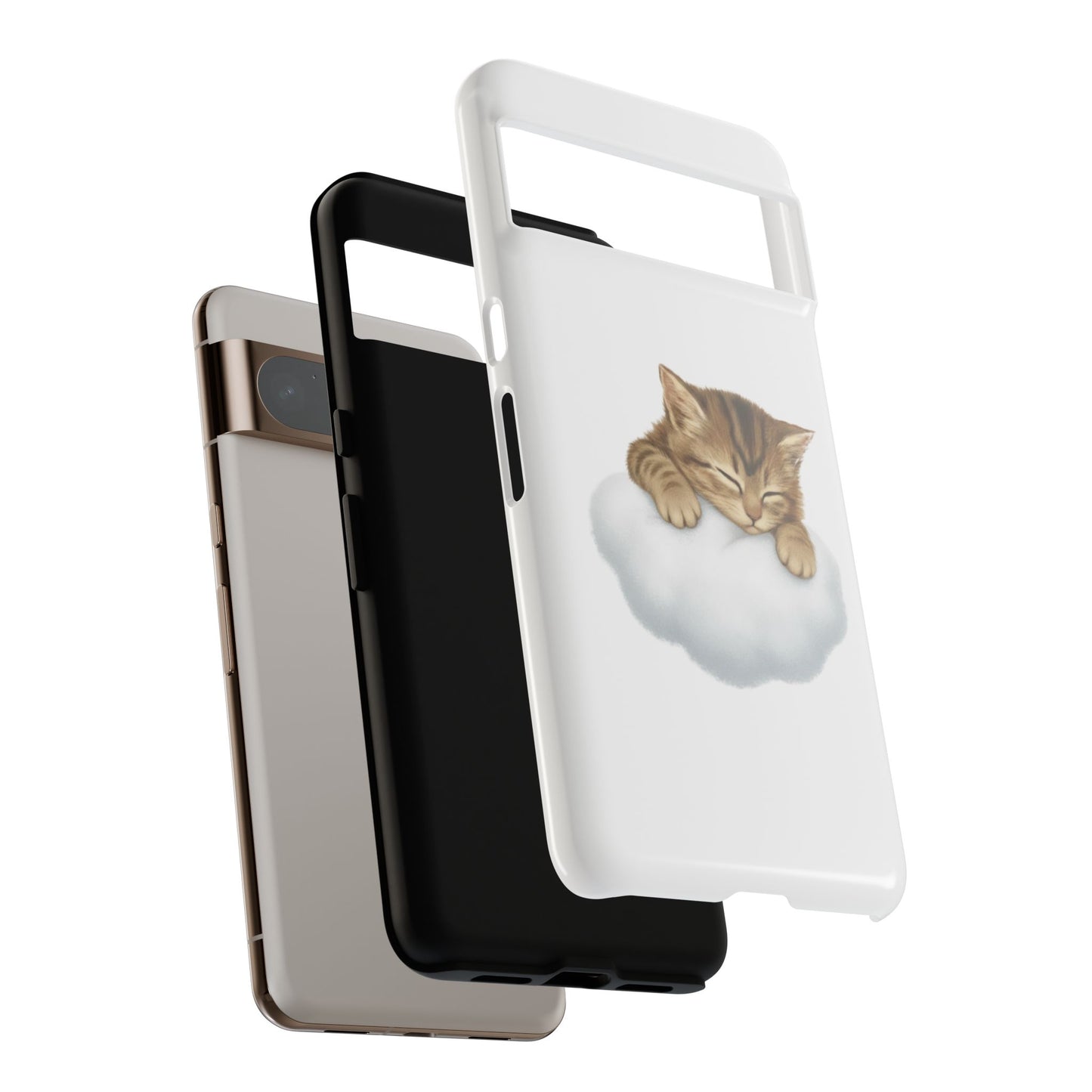 Kitten on Clouds Tough Phone Case | Shockproof Protective Phone Case