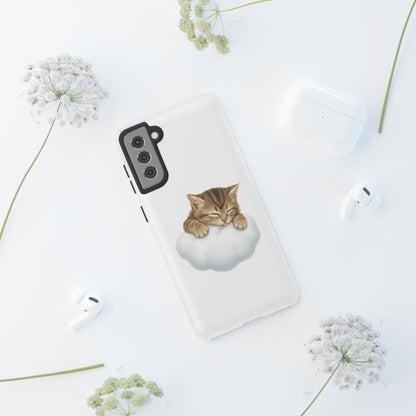 Kitten on Clouds Tough Phone Case | Shockproof Protective Phone Case