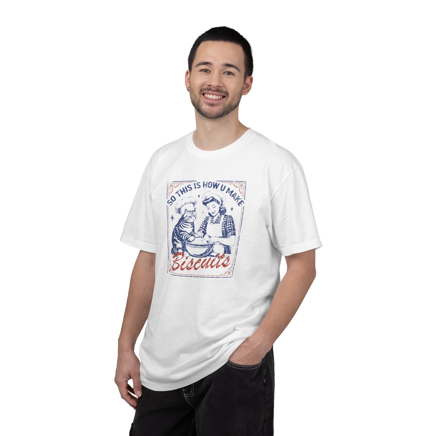 Retro Baking Cat Shirt | Vintage Kitchen Humor, Cat Kneading Tee