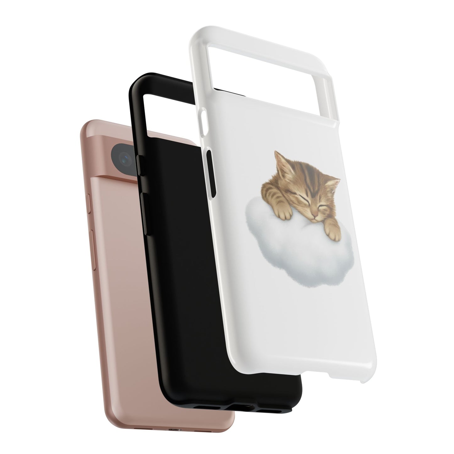 Kitten on Clouds Tough Phone Case | Shockproof Protective Phone Case