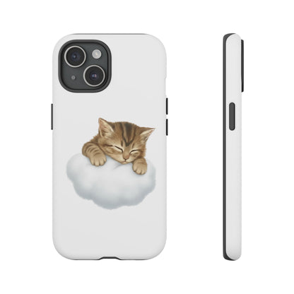 Kitten on Clouds Tough Phone Case | Shockproof Protective Phone Case