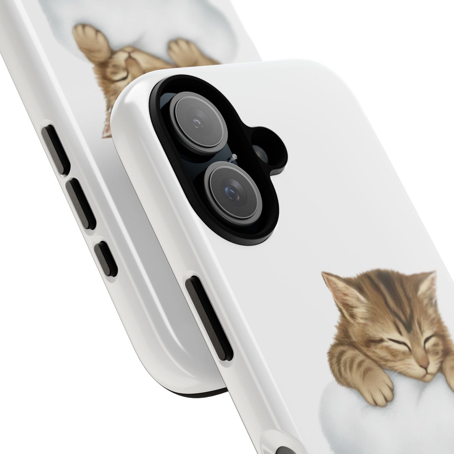 Kitten on Clouds Tough Phone Case | Shockproof Protective Phone Case